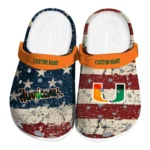 Miami Hurricanes Clogs - Custom Distressed Stripes Orange Red Blue 1 miami-hurricanes-clog-custom-distressed-stripes-orange-red-blue-best-selling.webp