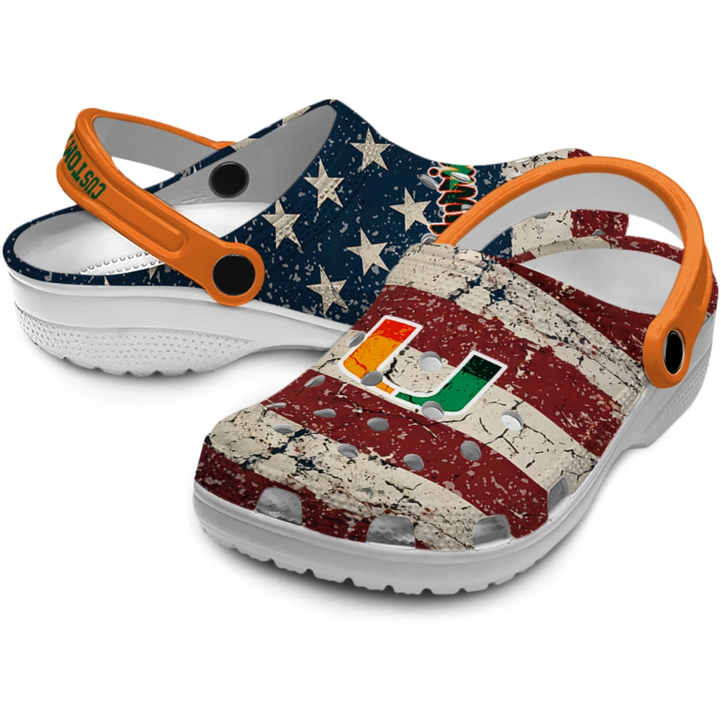 miami-hurricanes-clog-custom-distressed-stripes-orange-red-blue-high-quality.webp