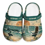 Miami Hurricanes Clogs - Customized Wave Scene Fir Green 1 miami-hurricanes-clog-customized-wave-scene-fir-green-best-selling.webp