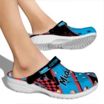 Miami Marlins Clogs – Customized Circuit Geometry Blue Black 1