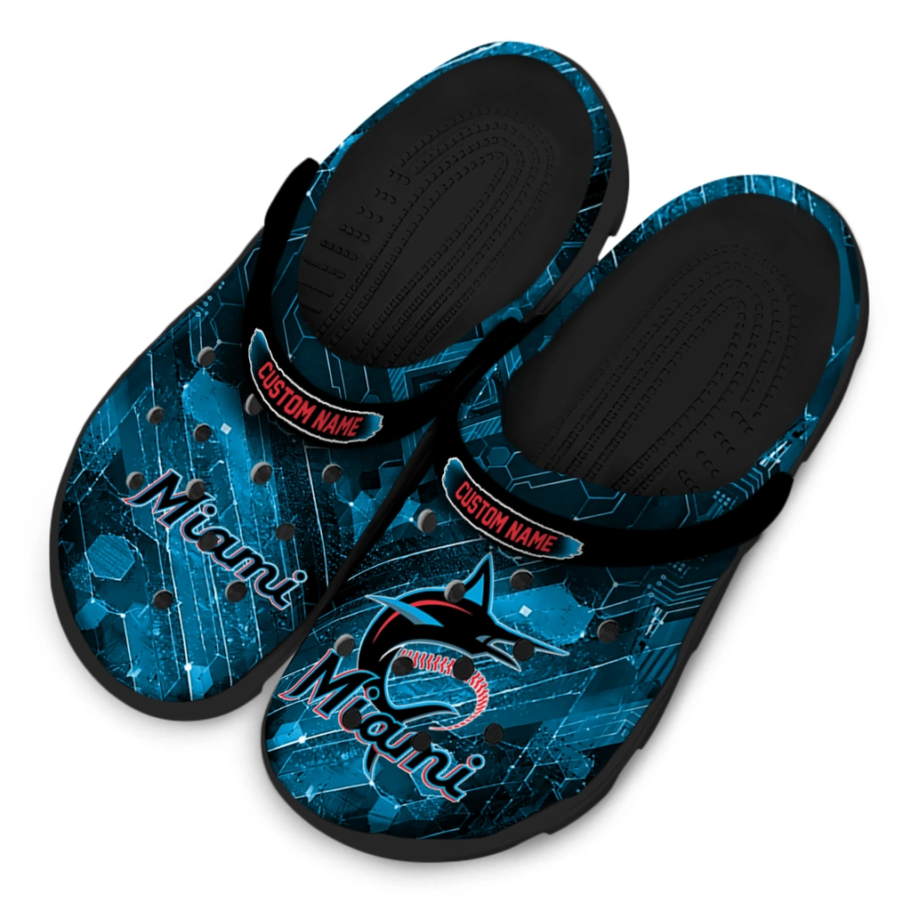 miami-marlins-clog-customized-circuit-geometry-blue-black-latest-model.webp