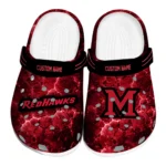 Miami RedHawks Clogs - Customized Cracked Energy Red Black 1 miami-redhawks-clog-customized-cracked-energy-red-black-best-selling.webp