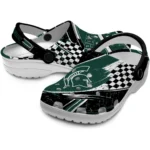 Michigan State Spartans Clogs – Customized Circuit Geometry Green Black 1