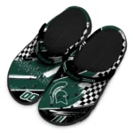 Michigan State Spartans Clogs – Customized Circuit Geometry Green Black 1