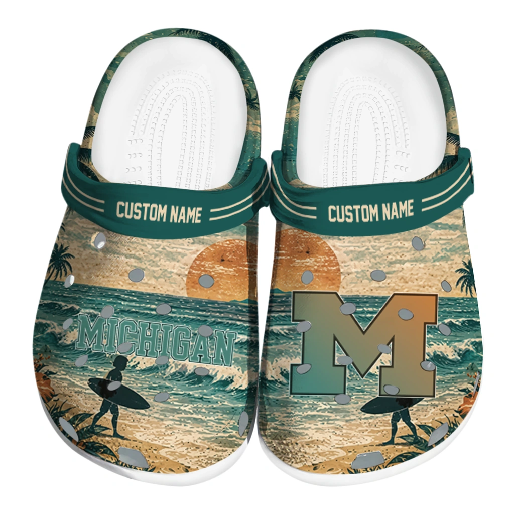 michigan-wolverines-clog-custom-wave-scene-fir-green-best-selling.webp michigan wolverines clog custom wave scene fir green best selling