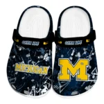 michigan-wolverines-clog-customized-graffiti-burst-blue-black-best-selling.webp