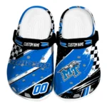 Middle Tennessee Blue Raiders Clogs - Customized Checkered Streaks Blue Black 1 middle-tennessee-blue-raiders-clog-customized-checkered-streaks-blue-black-best-selling.webp