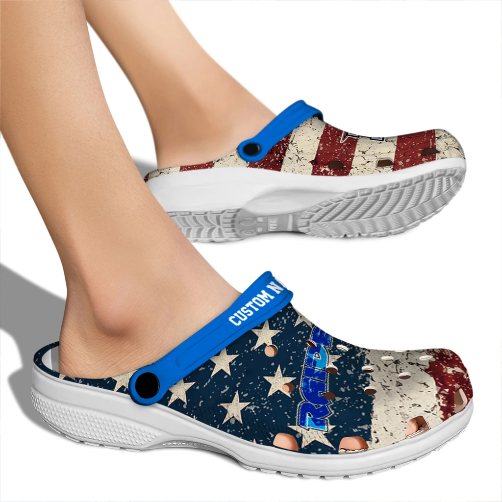 middle-tennessee-blue-raiders-clog-personalized-distressed-stripes-blue-red-blue-fashion-forward.webp