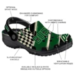 Milwaukee Bucks Clogs – Personalized Circuit Geometry Green Black 1