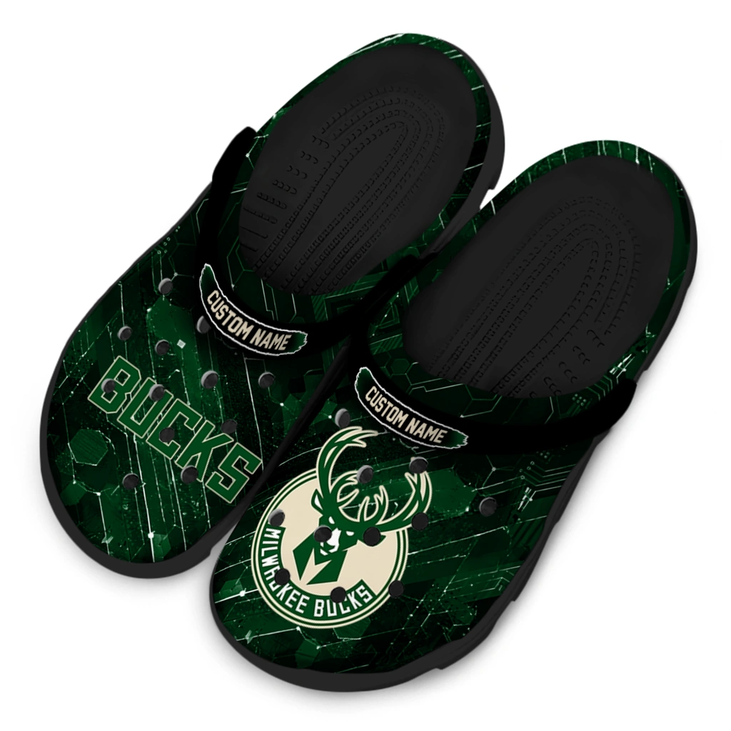 milwaukee-bucks-clog-personalized-circuit-geometry-green-black-latest-model.webp