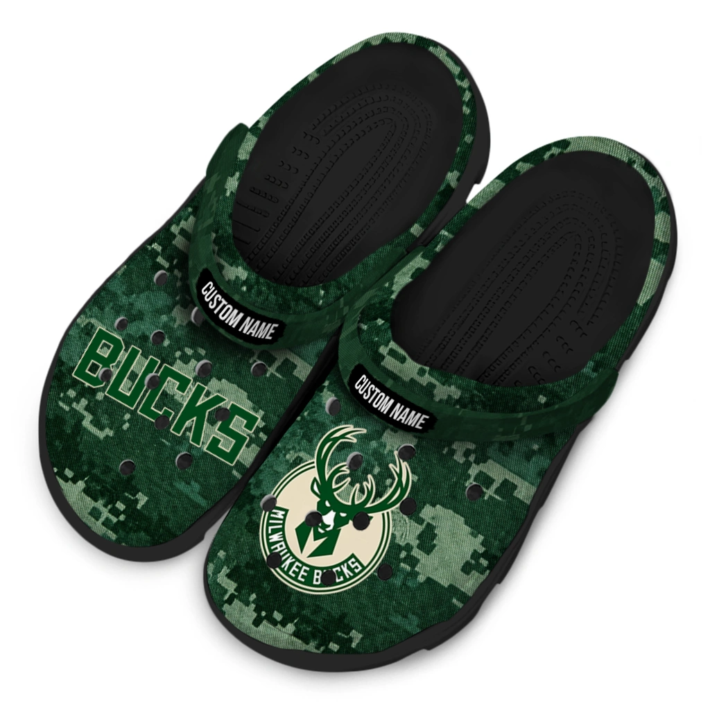 milwaukee-bucks-clog-personalized-digital-camo-green-latest-model.webp