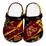 Minnesota Golden Gophers Clogs – Custom Circuit Geometry Maroon Black 1