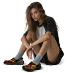 Minnesota Golden Gophers Clogs – Custom Circuit Geometry Maroon Black 1