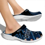 Minnesota Timberwolves Clogs – Personalized Checkered Streaks Midnight Blue Black 1