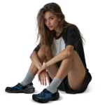 Minnesota Timberwolves Clogs – Custom Circuit Geometry Midnight Blue Black 1