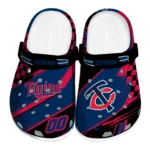 Minnesota Twins Clogs - Custom Circuit Geometry Navy Black 1 Minnesota Twins Clogs – Custom Circuit Geometry Navy Black 1
