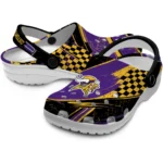 minnesota-vikings-clog-custom-checkered-streaks-purple-black-best-selling.webp