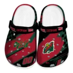 Minnesota Wild Clogs - Custom Circuit Geometry Red Black 1 Minnesota Wild Clogs – Custom Circuit Geometry Red Black 1