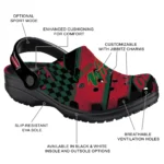 Minnesota Wild Clogs – Custom Circuit Geometry Red Black 1