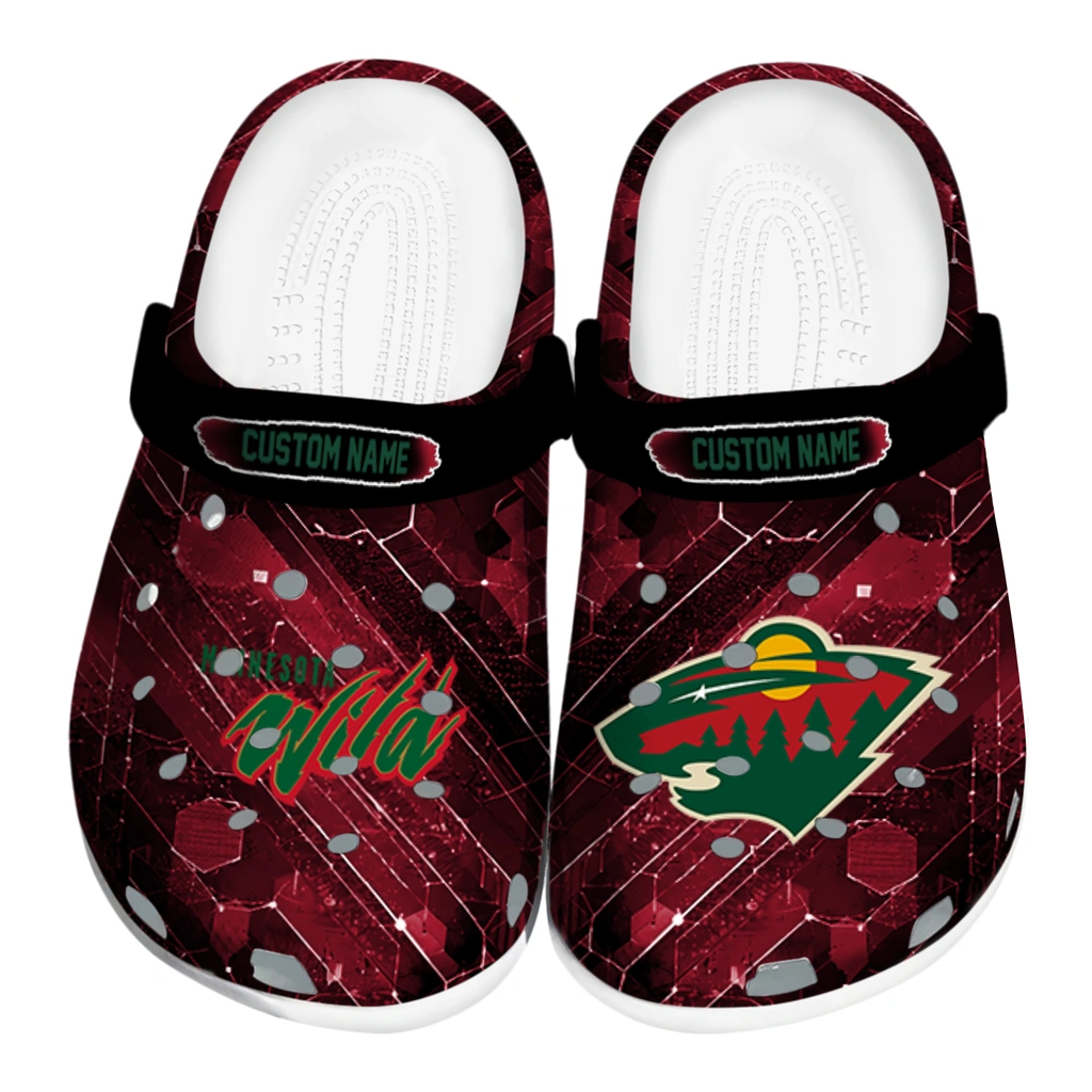 minnesota-wild-clog-custom-circuit-geometry-red-black-best-selling.webp minnesota wild clog custom circuit geometry red black best selling