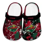 Minnesota Wild Clogs - Customized Splatter Splash Red Black 1 minnesota-wild-clog-customized-splatter-splash-red-black-best-selling.webp