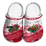 Minnesota Wild Clogs - Personalized Wave Swirl Red White 1 minnesota-wild-clog-personalized-wave-swirl-red-white-best-selling.webp