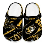 Missouri Tigers Clogs - Custom Checkered Streaks Black 1 missouri-tigers-clog-custom-checkered-streaks-black-best-selling.webp