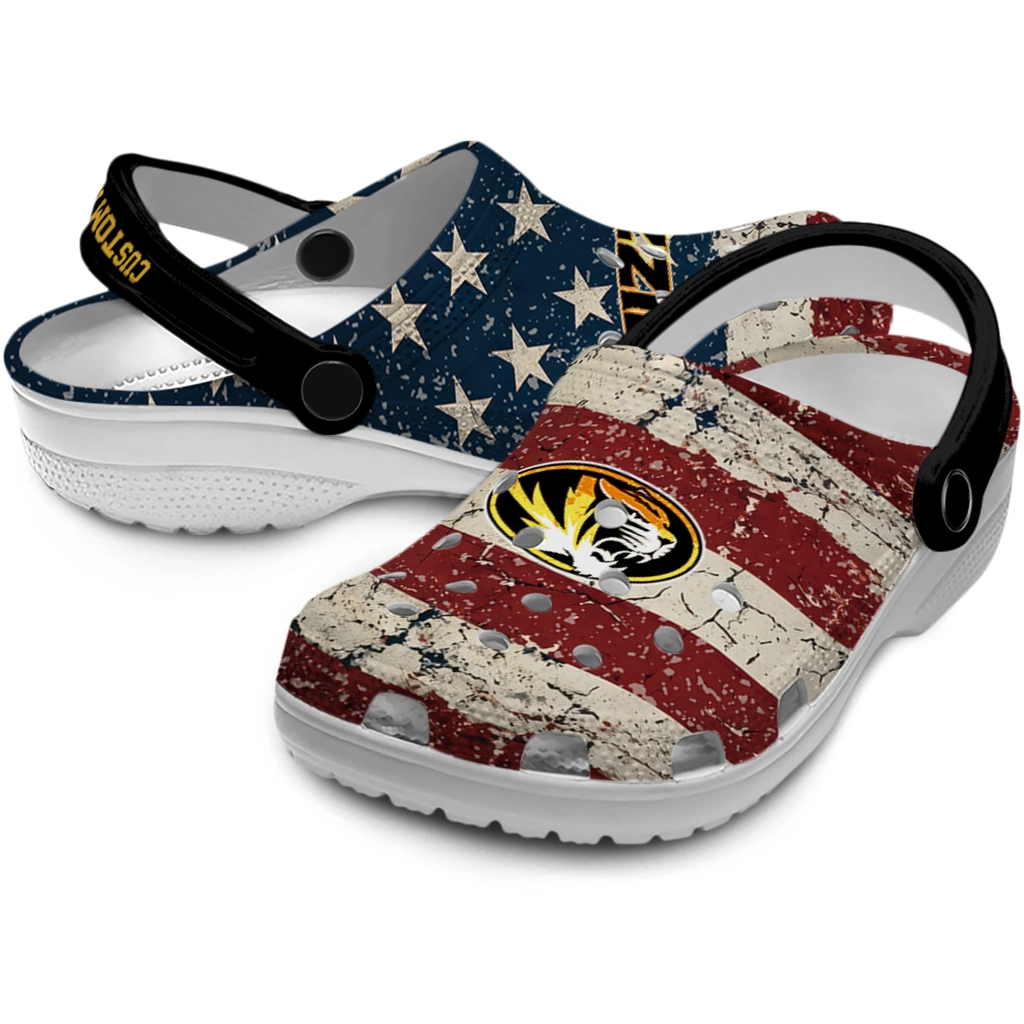 missouri-tigers-clog-customized-distressed-stripes-black-red-blue-high-quality.webp