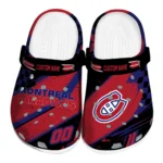 Montreal Canadiens Clogs – Customized Circuit Geometry Red Black 1