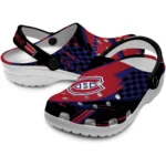 Montreal Canadiens Clogs – Customized Circuit Geometry Red Black 1