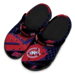 Montreal Canadiens Clogs – Customized Circuit Geometry Red Black 1
