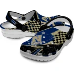 Navy Midshipmen Clogs – Custom Circuit Geometry Blue Black 1