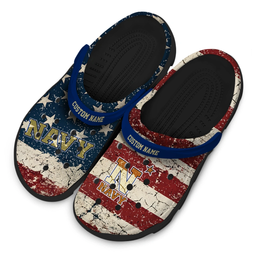 navy-midshipmen-clog-custom-distressed-stripes-blue-red-blue-latest-model.webp