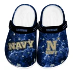 Navy Midshipmen Clogs - Customized Cracked Energy Blue Black 1 navy-midshipmen-clog-customized-cracked-energy-blue-black-best-selling.webp