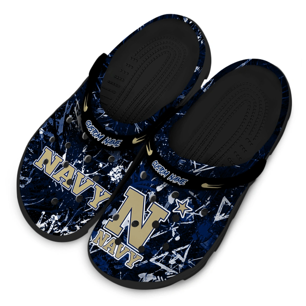 navy-midshipmen-clog-personalized-graffiti-burst-blue-black-latest-model.webp