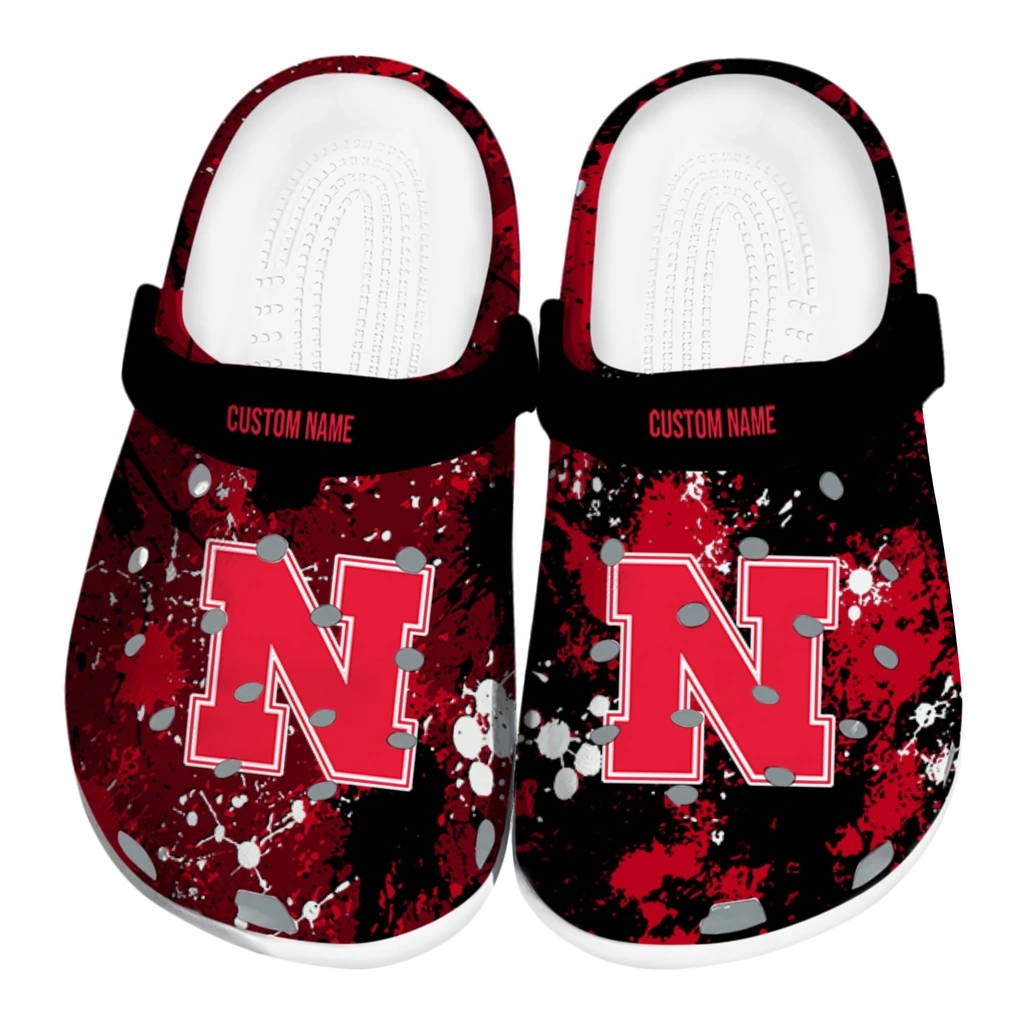 nebraska-cornhuskers-clog-custom-splatter-splash-red-black-best-selling.webp nebraska cornhuskers clog custom splatter splash red black best selling