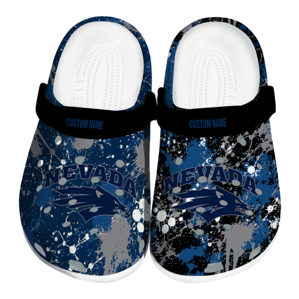 nevada-wolf-pack-clog-custom-splatter-splash-blue-black-best-selling.webp nevada wolf pack clog custom splatter splash blue black best selling