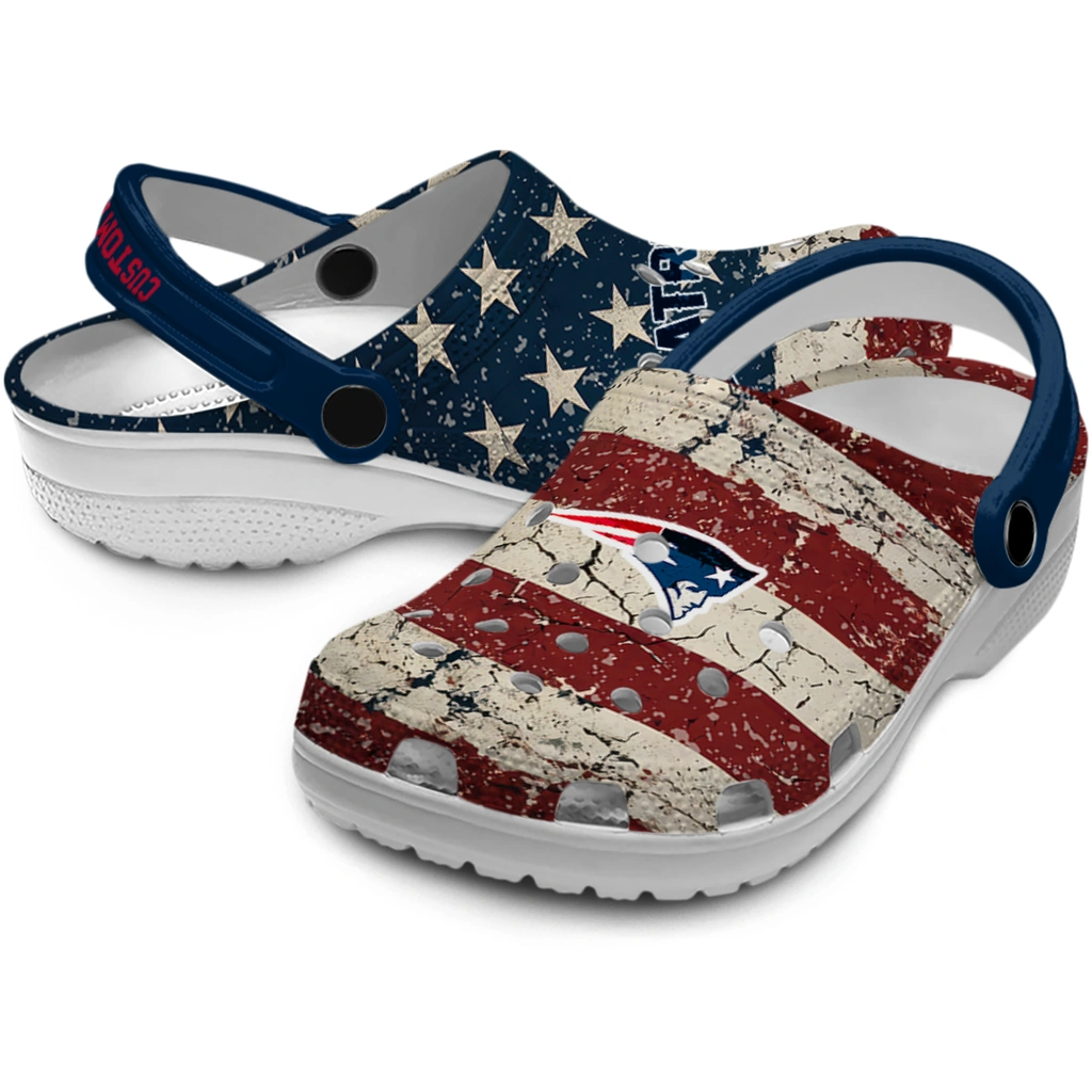 new-england-patriots-clog-personalized-distressed-stripes-blue-red-blue-high-quality.webp