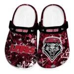 New Mexico Lobos Clogs - Custom Graffiti Burst Red Black 1 new-mexico-lobos-clog-custom-graffiti-burst-red-black-best-selling.webp