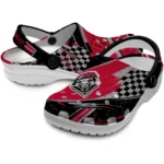 New Mexico Lobos Clogs – Customized Circuit Geometry Red Black 1