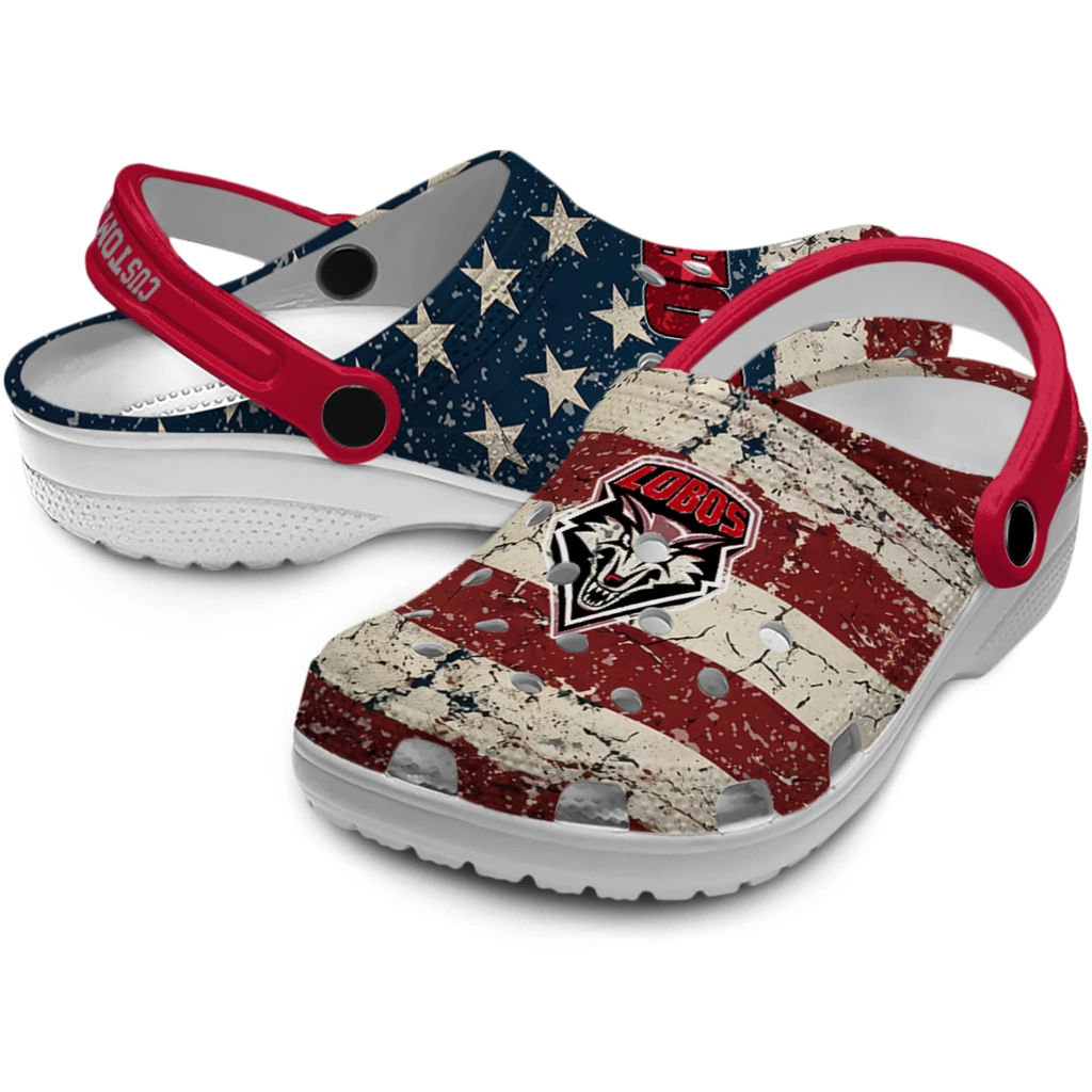 new-mexico-lobos-clog-customized-distressed-stripes-red-blue-high-quality.webp