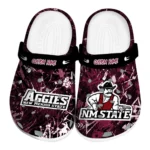New Mexico State Aggies Clogs - Custom Graffiti Burst Crimson Black 1 new-mexico-state-aggies-clog-custom-graffiti-burst-crimson-black-best-selling.webp