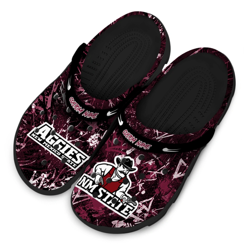 new-mexico-state-aggies-clog-custom-graffiti-burst-crimson-black-latest-model.webp