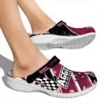 New Mexico State Aggies Clogs – Customized Circuit Geometry Crimson Black 1