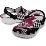 New Mexico State Aggies Clogs – Customized Circuit Geometry Crimson Black 1