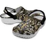 new-orleans-saints-clog-personalized-graffiti-burst-gold-black-best-selling.webp