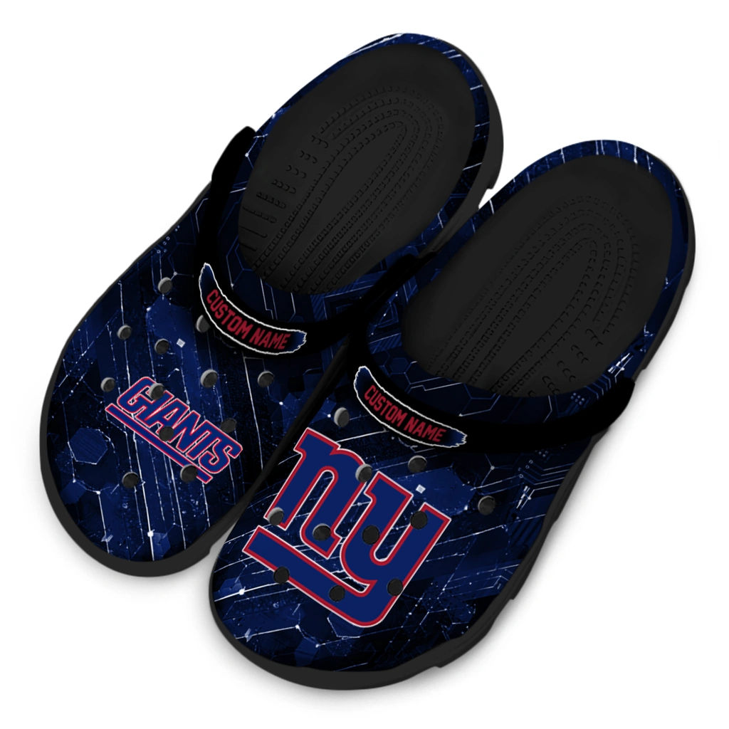 new-york-giants-clog-customized-circuit-geometry-blue-black-latest-model.webp