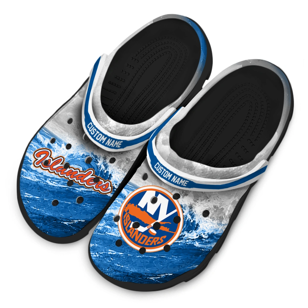 new-york-islanders-clog-custom-wave-swirl-blue-white-latest-model.webp