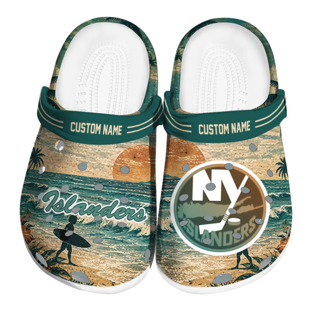 new-york-islanders-clog-personalized-wave-scene-fir-green-best-selling.webp new york islanders clog personalized wave scene fir green best selling