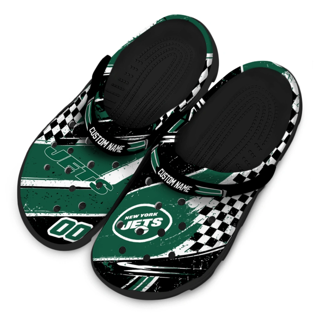 new-york-jets-clog-customized-checkered-streaks-green-black-latest-model.webp